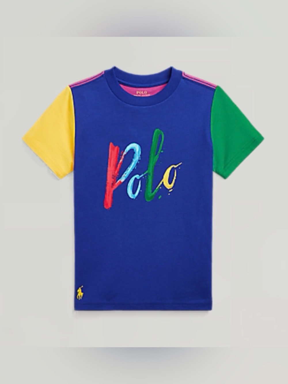 POLO Ralph Lauren Color-Blocked Logo Cotton Tee - 5